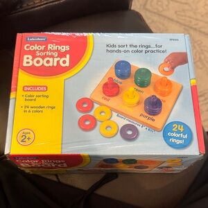 Lakeshore Color Rings Sorting Board - Multicolor Educational Toy